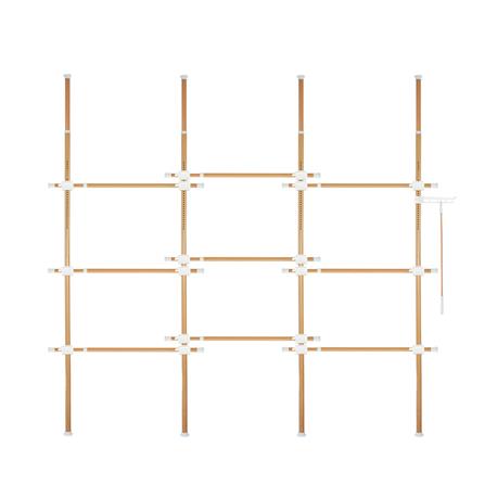 ราวแขวนผ้า TUGU R65M 330x50x300 ซม. ลายไม้_0