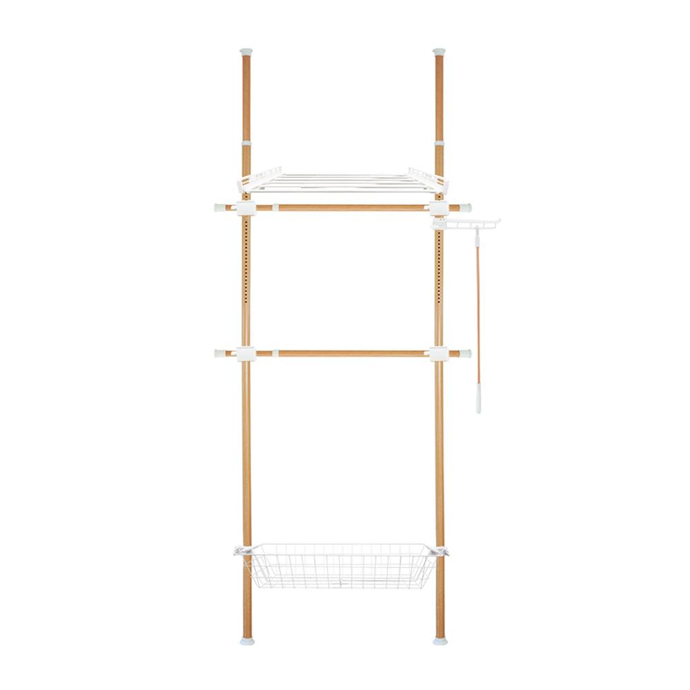 ราวแขวนผ้า TUGU R62M 85x42.5x300 ซม. ลายไม้_1