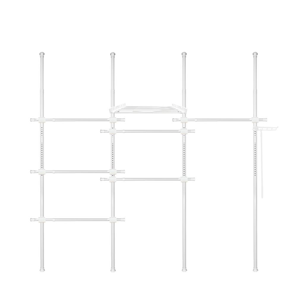 ราวแขวนผ้า TUGU R60PW 240x42.5x300 ซม. สีขาว_1