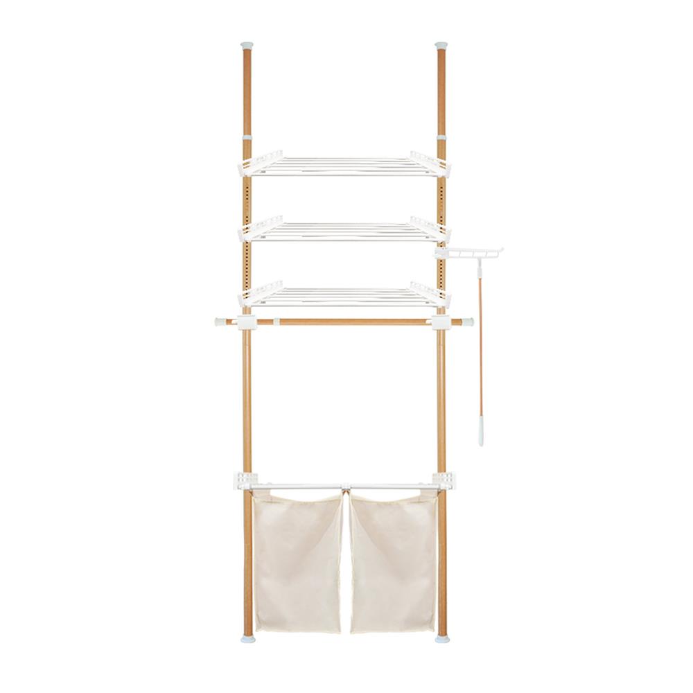 ราวแขวนผ้า TUGU R63M 80x42.5x300 ซม. ลายไม้_1