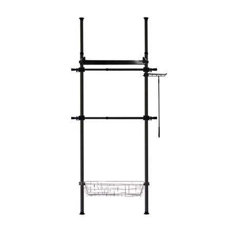 ราวแขวนผ้า TUGU R62B 85X42.5X300 ซม. สีดำ_0