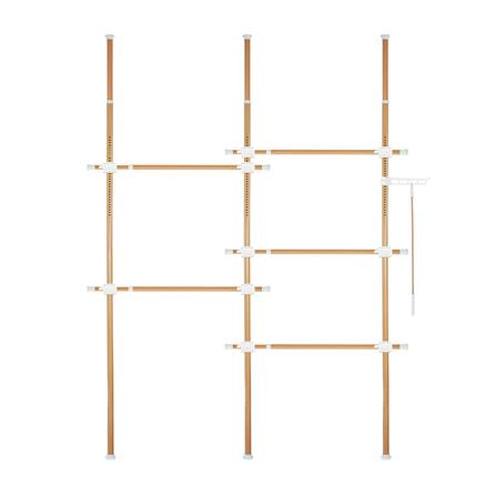 ราวแขวนผ้า TUGU R61M 220x50x300 ซม. ลายไม้_0