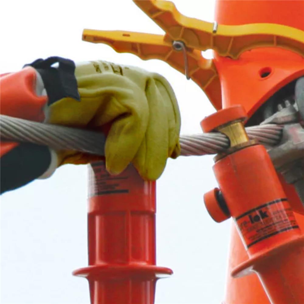 ถุงมือหนังสวมทับถุงมือยางป้องกันไฟฟ้า FITT FREE SIZE สีเหลือง