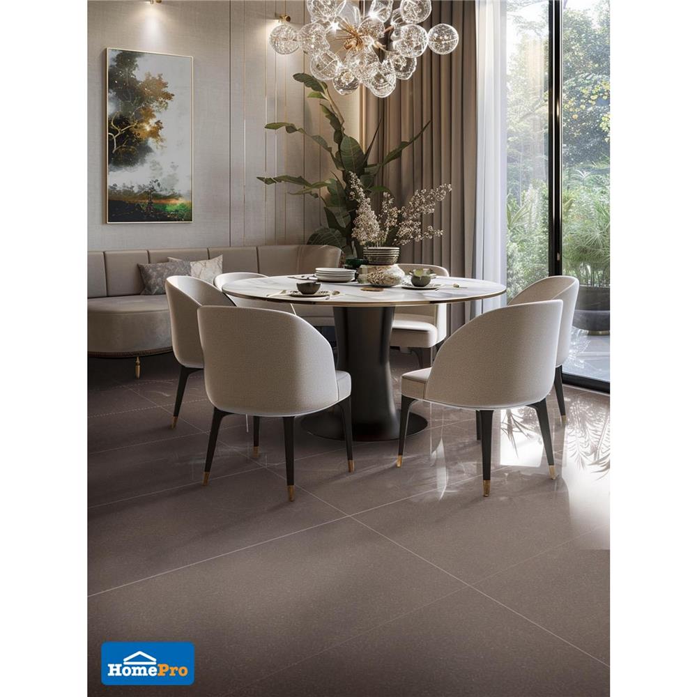 กระเบื้องพื้นพอร์ซเลน 60x120 ซม. TARA มอคค่า น้ำตาล A 1.44 ตร.ม.