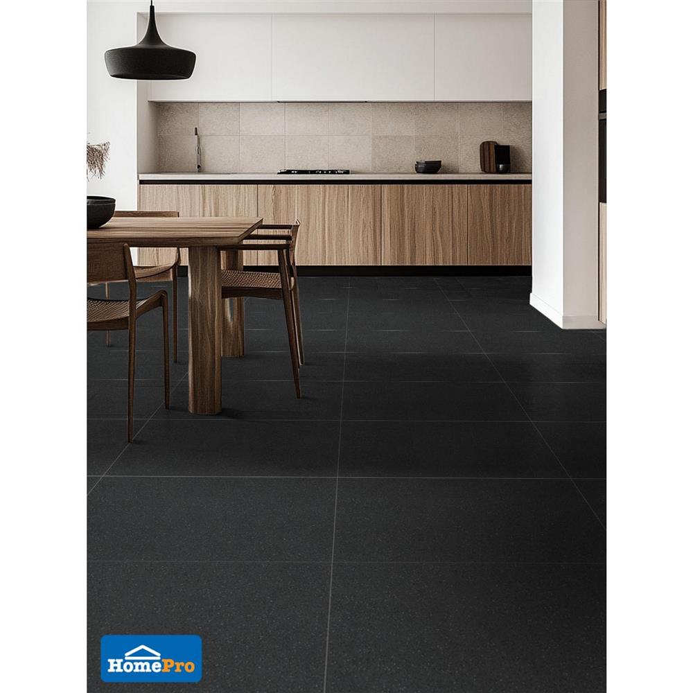 กระเบื้องพื้นพอร์ซเลน 60x120 ซม. TARA เอสเพรสโซ่ ดำ A 1.44 ตร.ม.