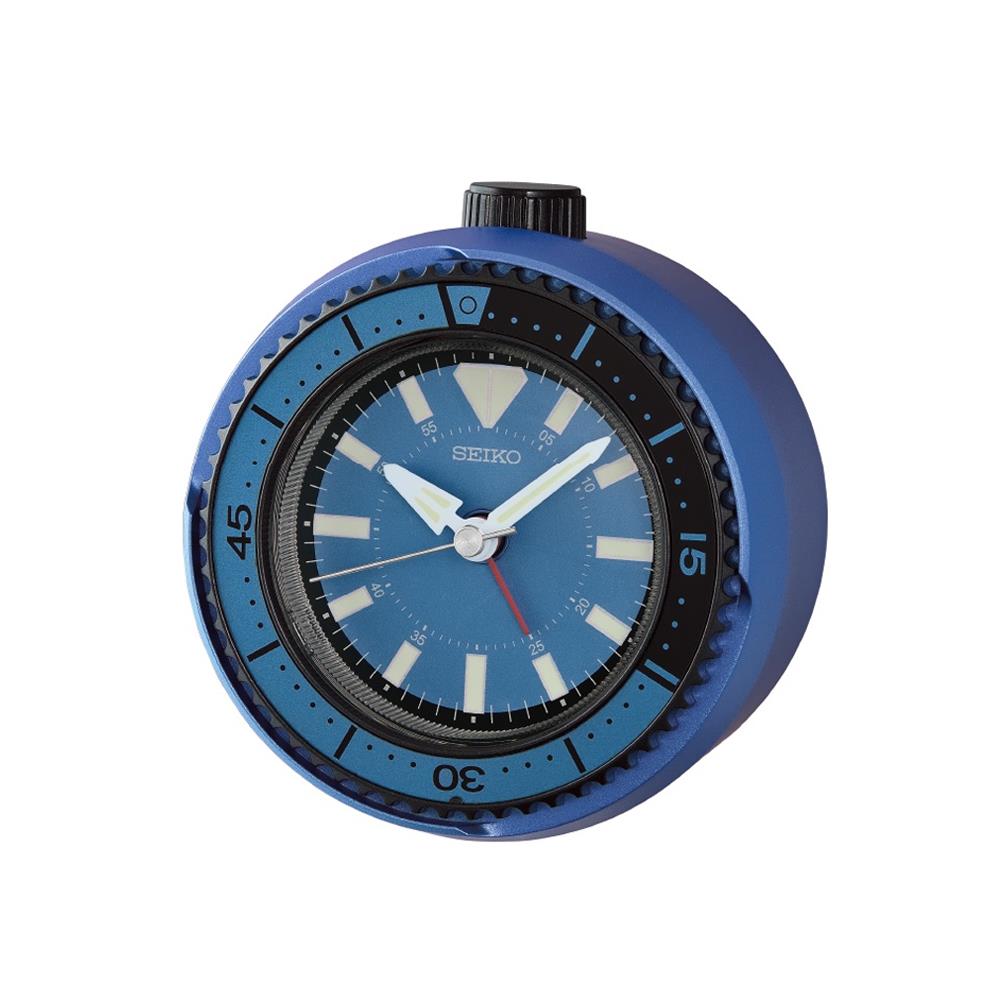 นาฬิกาปลุก SEIKO CLOCKS QHE207E 4X3.8 นิ้ว สีน้ำเงิน
