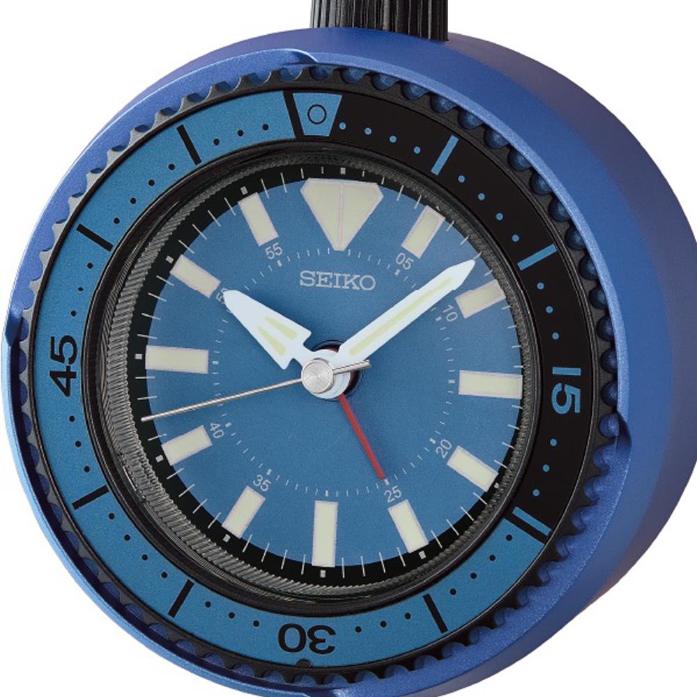 นาฬิกาปลุก SEIKO CLOCKS QHE207E 4X3.8 นิ้ว สีน้ำเงิน