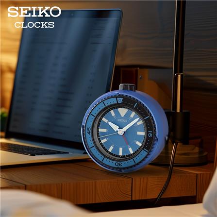 นาฬิกาปลุก SEIKO CLOCKS QHE207E 4X3.8 นิ้ว สีน้ำเงิน_5