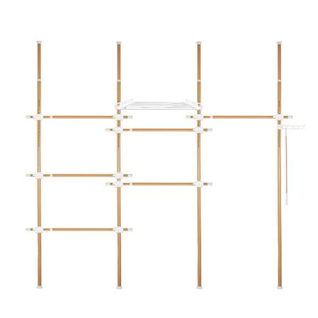 ราวแขวนผ้า TUGU R60M 240x42.5x300 ซม. ลายไม้_0