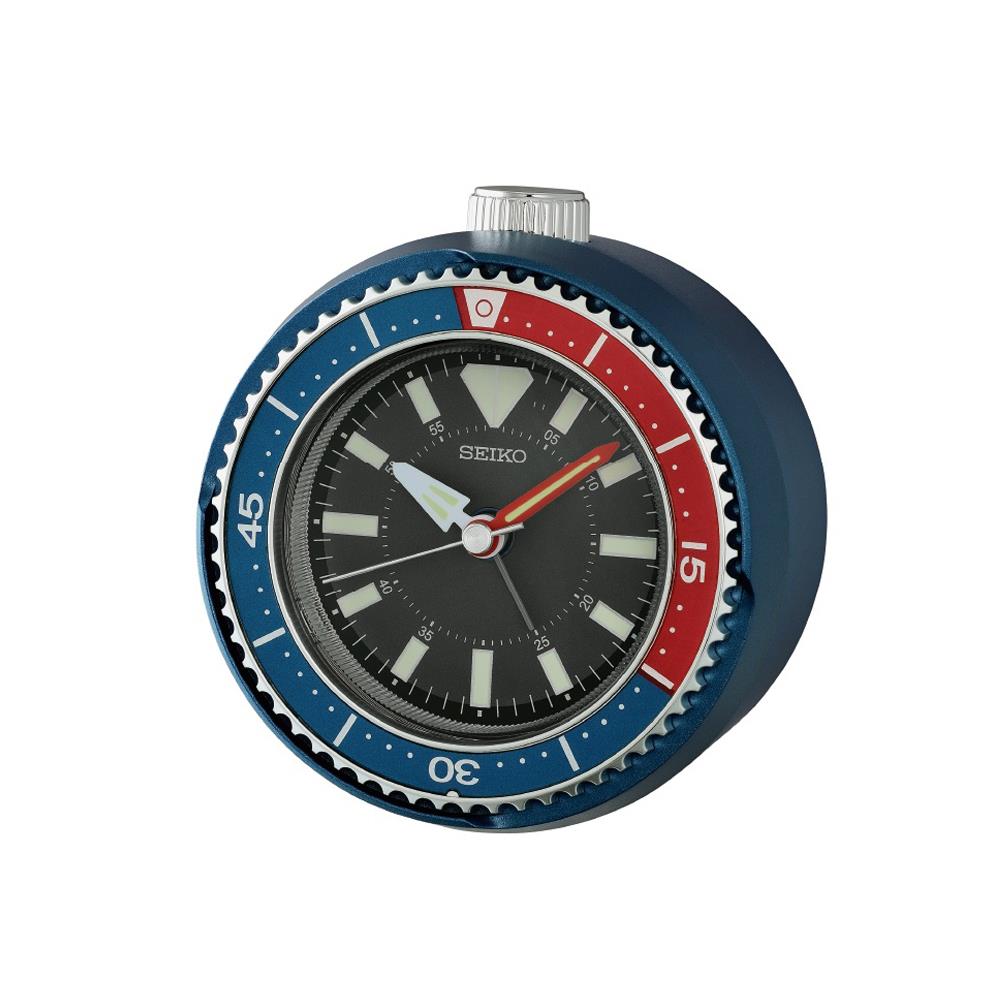 นาฬิกาปลุก SEIKO CLOCKS QHE207L 4X3.8 นิ้ว สีน้ำเงินเข้ม