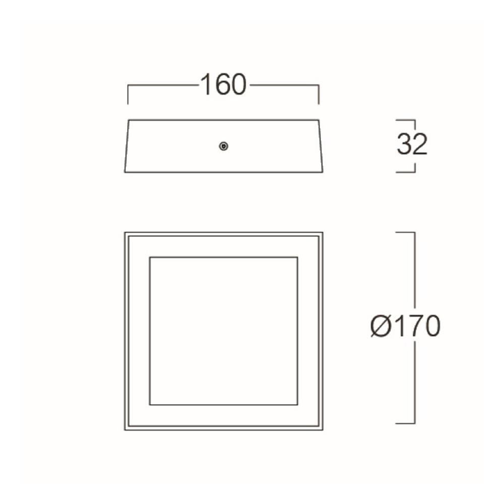 ดาวน์ไลท์ LED LUMAX 03-A1363 6.7 นิ้ว 12 วัตต์ DAYLIGHT สีขาว