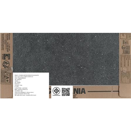 กระเบื้องพื้นพอร์ซเลน 60x60 ซม. COTTO ESPANA เมเทออร์ แอนตราซิต้า R10 ดำ PM 1.44 ตร.ม._4