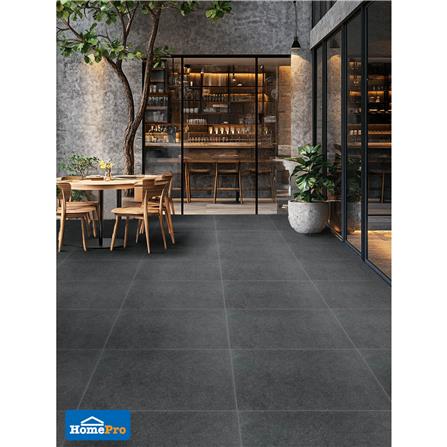 กระเบื้องพื้นพอร์ซเลน 60x60 ซม. COTTO ESPANA เมเทออร์ แอนตราซิต้า R10 ดำ PM 1.44 ตร.ม._3