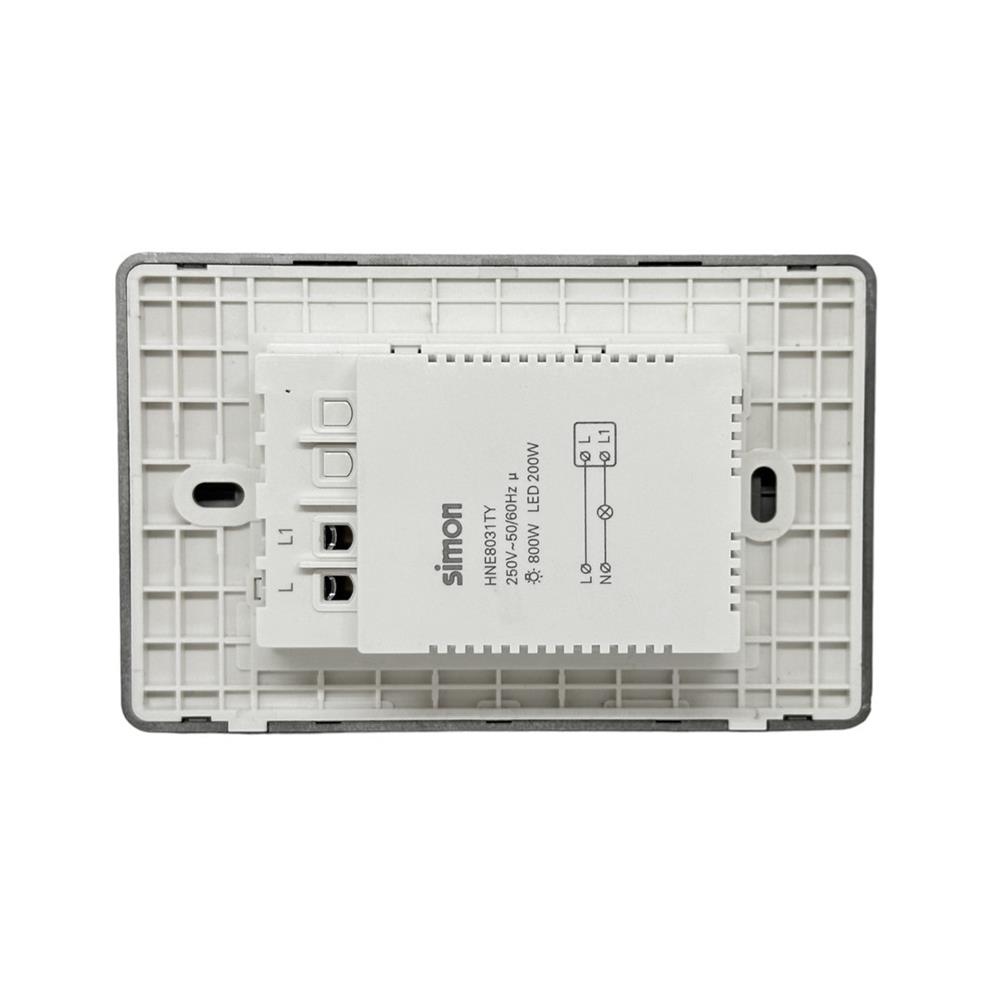 สวิตซ์ไฟอัจฉริยะ 1 ช่อง SIMON SIM52S-01-IOTTE-GR7 สีเทา