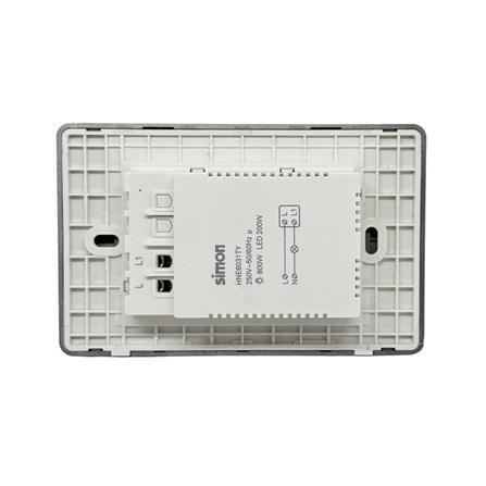สวิตซ์ไฟอัจฉริยะ 1 ช่อง SIMON SIM52S-01-IOTTE-GR7 สีเทา_2