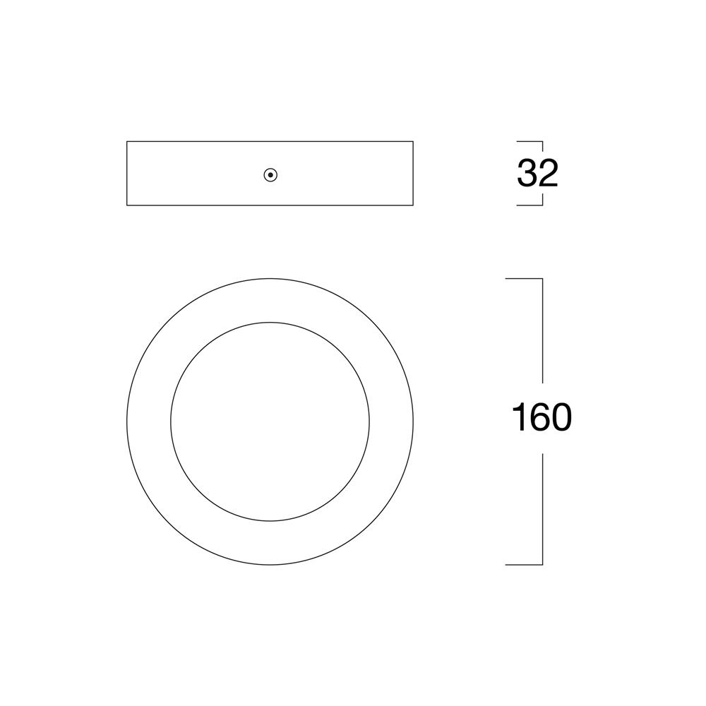 ดาวน์ไลท์ LED LUMAX 03-A1357 6.7 นิ้ว 12 วัตต์ DAYLIGHT สีขาว
