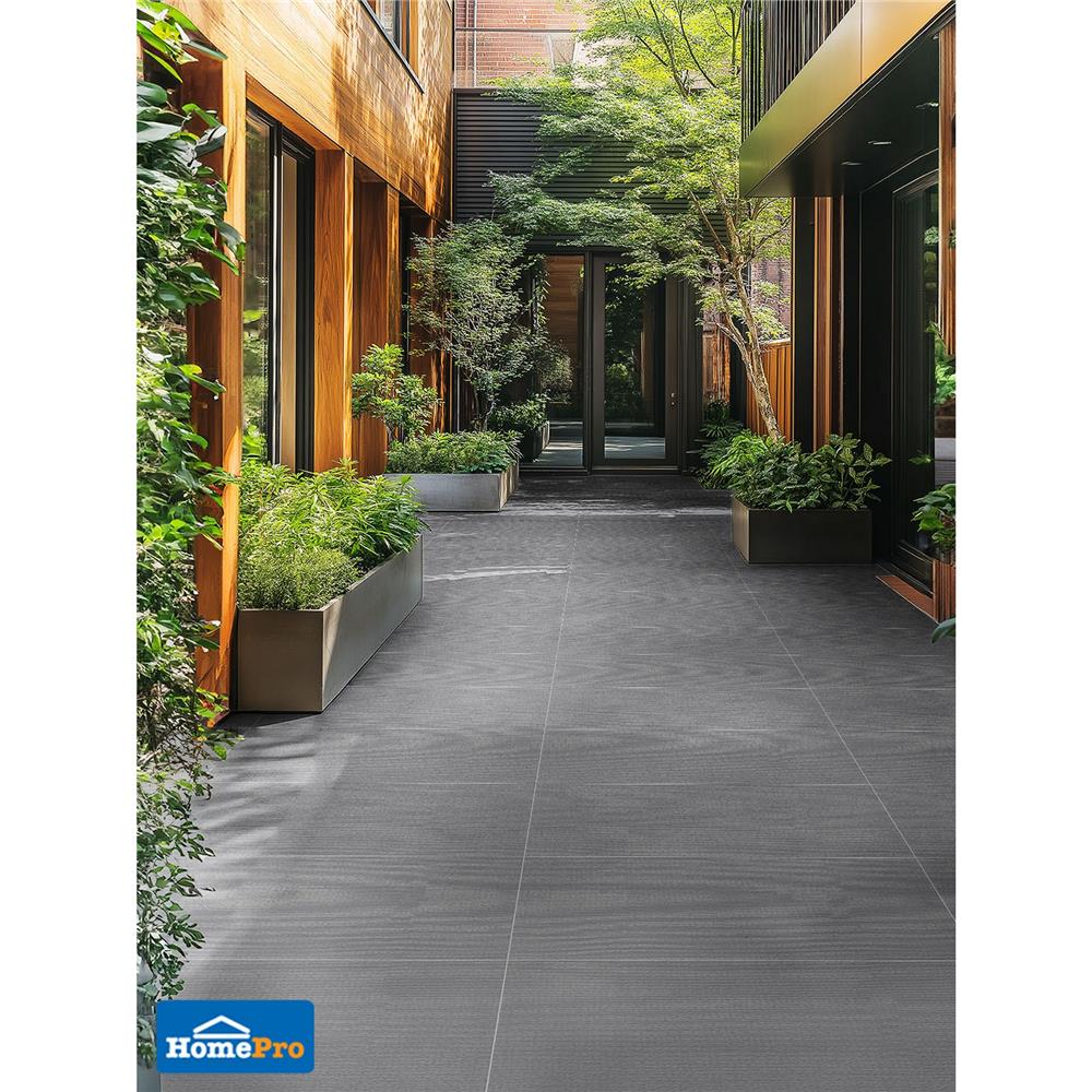 กระเบื้องพื้นพอร์ซเลน 60x120 ซม. TARA ลองค์แบล็ค ดำ A 1.44 ตร.ม.