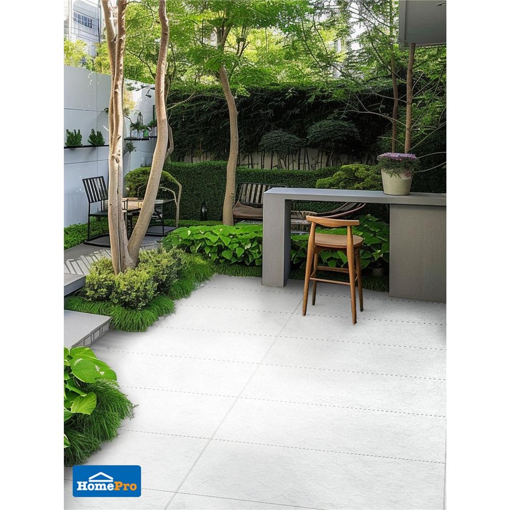 กระเบื้องพื้นพอร์ซเลน 60x120 ซม. TARA เดอตี้ ขาว A 1.44 ตร.ม.