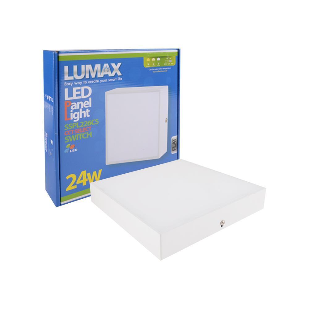 ดาวน์ไลท์ LED LUMAX 03-A0767 8.8 นิ้ว 24 วัตต์ DAYLIGHT/COOL WHITE/WARM WHITE สีขาว
