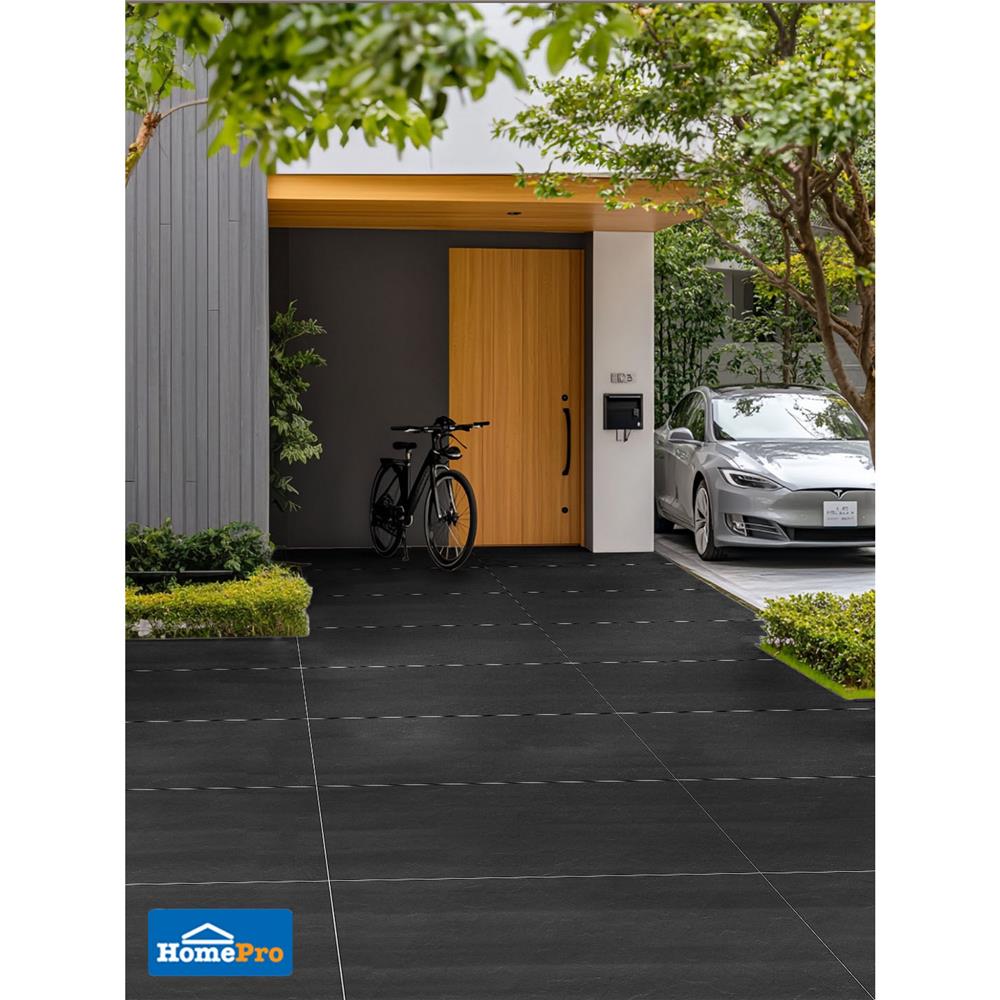 กระเบื้องพื้นพอร์ซเลน 60x120 ซม. TARA อเมริกาโน่ ดำ A 1.44 ตร.ม.