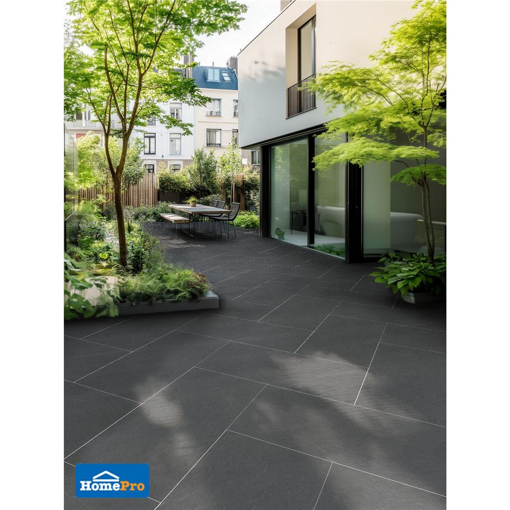 กระเบื้องพื้นพอร์ซเลน 60x120 ซม. TARA อเมริกาโน่ ดำ A 1.44 ตร.ม.