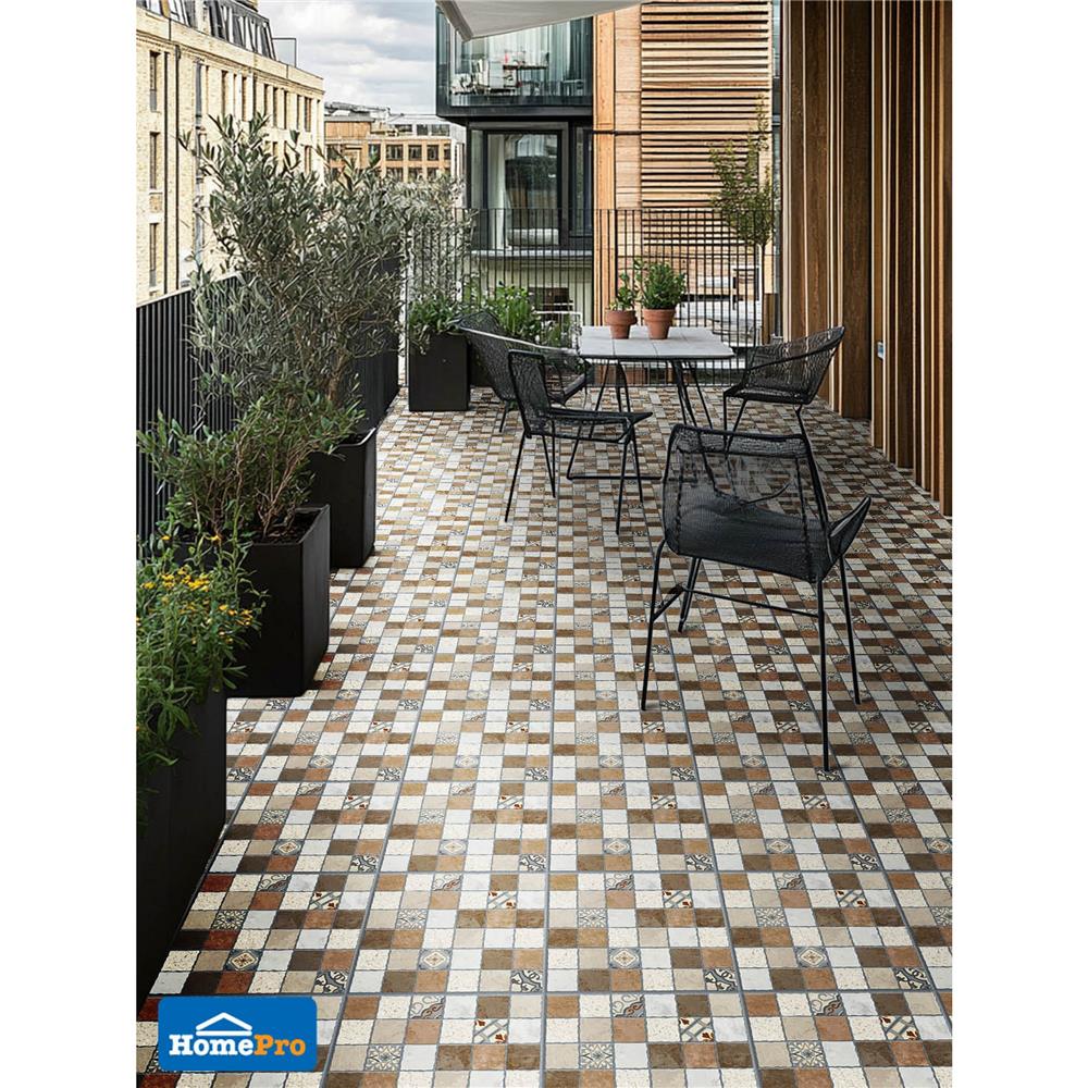 กระเบื้องพื้น 50x50 ซม. TARA นาติยาส น้ำตาล A 1 ตร.ม.