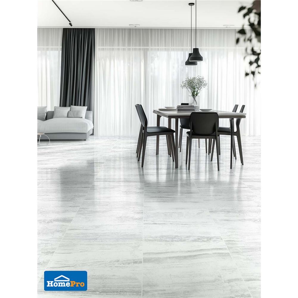 กระเบื้องพื้นพอร์ซเลน 60x60 ซม. COTTO ESPANA ลักซ์ชัวรี่ ไวท์ R10 PM 1.08 ตร.ม.