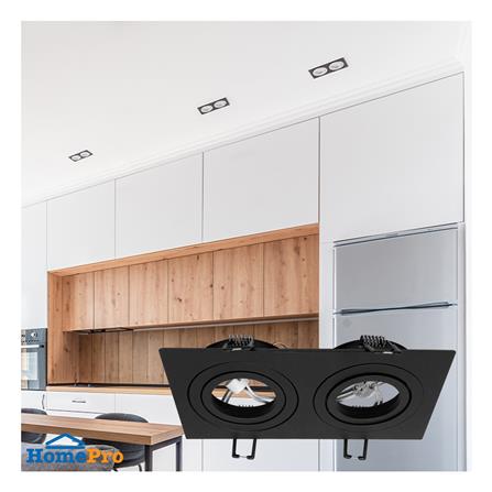 ดาวน์ไลท์ LUMAX HG 24-05125 6.88 นิ้ว สีดำ เหลี่ยม_3