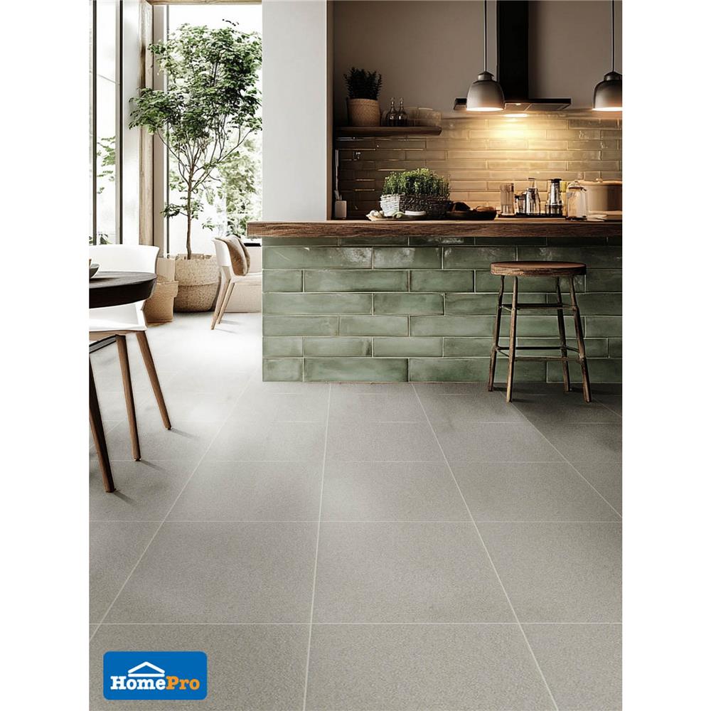 กระเบื้องพื้นพอร์ซเลน 60x60 ซม. COTTO ESPANA เมเทียร์ กริส 85ME35R R11 เทา PM 1.44 ตร.ม.