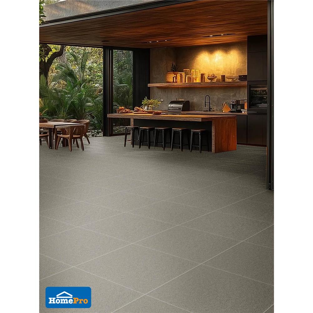 กระเบื้องพื้นพอร์ซเลน 60x60 ซม. COTTO ESPANA เมเทียร์ กริส 85ME35R R11 เทา PM 1.44 ตร.ม.