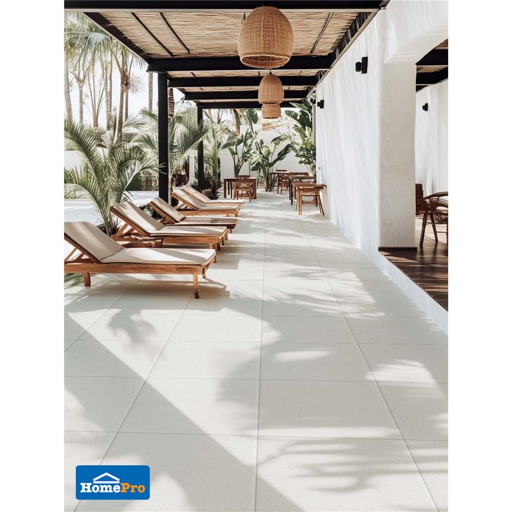 กระเบื้องพื้นพอร์ซเลน 60x60 ซม. COTTO ESPANA เมเทออร์ บลังโก้ 85ME45R ขาว PM 1.44 ตร.ม.