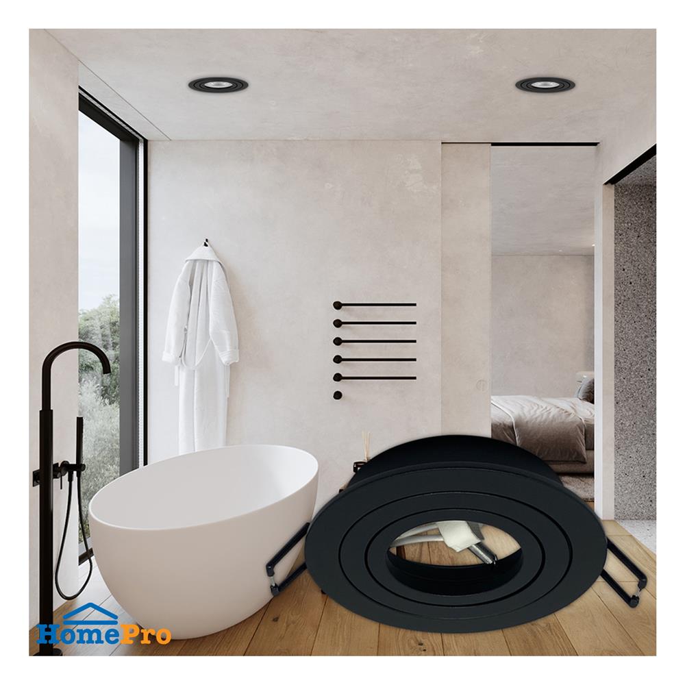 ดาวน์ไลท์ LUMAX HG 24-05121 3.7 นิ้ว สีดำ กลม