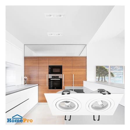 ดาวน์ไลท์ LUMAX 24-05124 6.88 นิ้ว สีขาว เหลี่ยม_3