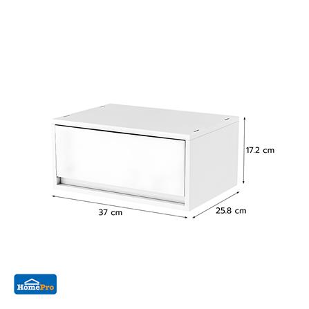 กล่องลิ้นชัก 1 ช่อง STACKO NEO 37X25.8X17.2 ซม. สีขาว_8