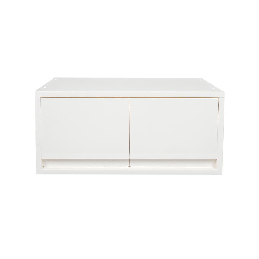 กล่องลิ้นชัก 2 ช่อง STACKO NEO 37X25.8X17.2 ซม. สีขาว