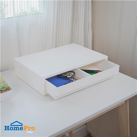 กล่องลิ้นชัก 2 ช่อง STACKO NEO 37X25.8X8.8 ซม. สีขาว_6