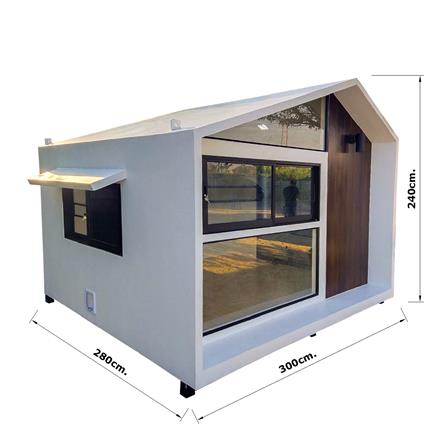 บ้านกระต่าย T.C. DOGHOUSE 11 NORDIC 280x300x240 ซม._6