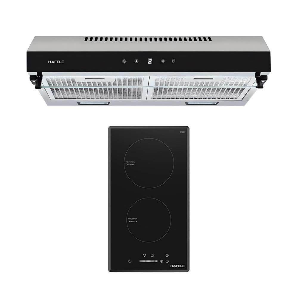 เตาฝัง+เครื่องดูดควัน HAFELE ANIL 60 + LUCIEN 495.07.389
