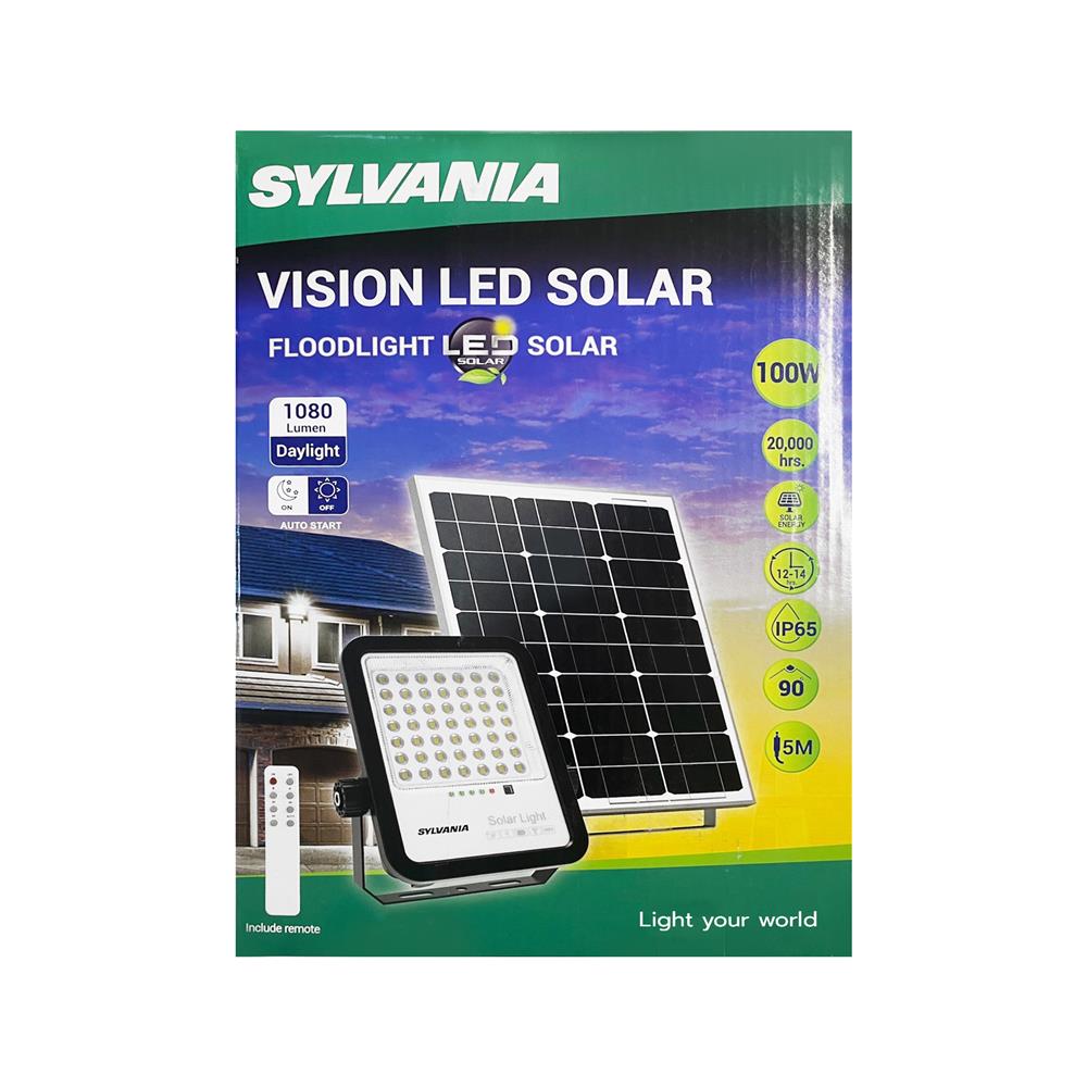 สปอตไลท์ LED SYLVANIA SOLAR VISION 100 วัตต์ DAYLIGHT สีดำ