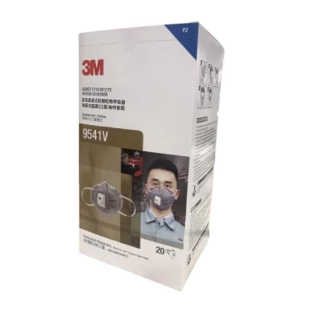 หน้ากากป้องกันฝุ่นและกลิ่น มีวาล์ว N95 3M 9541V P2