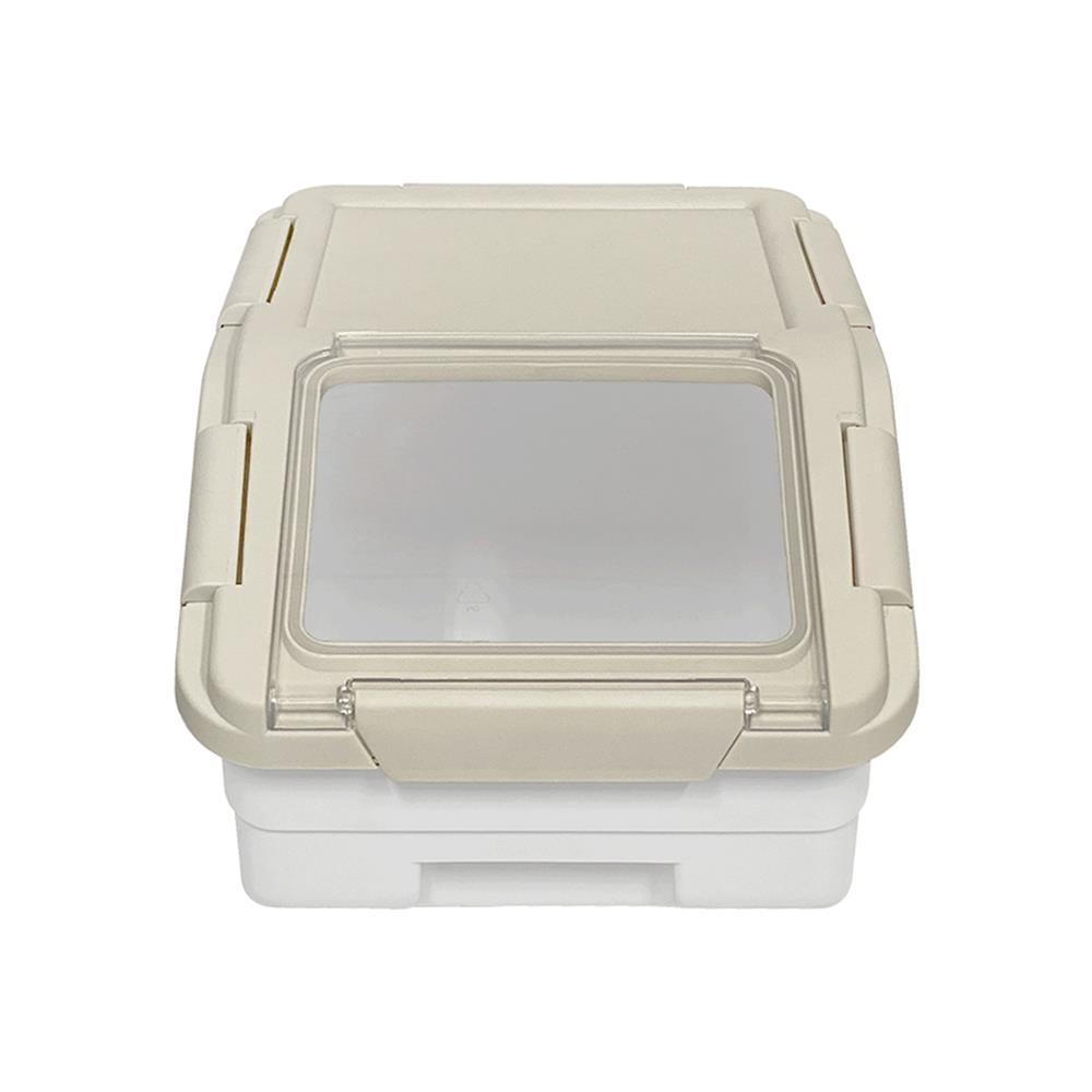 ถังข้าวสารฝาล็อก KECH AIR LOCK 5 กก. สีขาว/ครีม