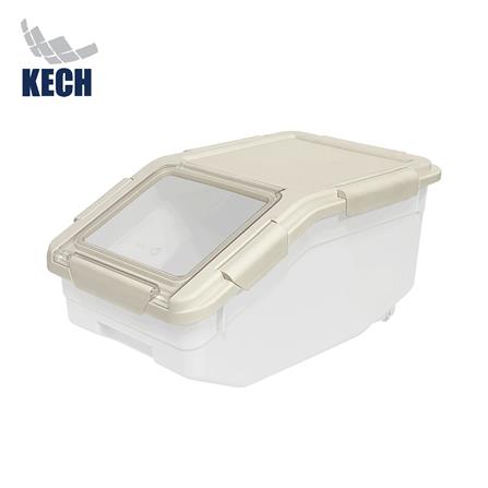ถังข้าวสารฝาล็อก KECH AIR LOCK 5 กก. สีขาว/ครีม_1