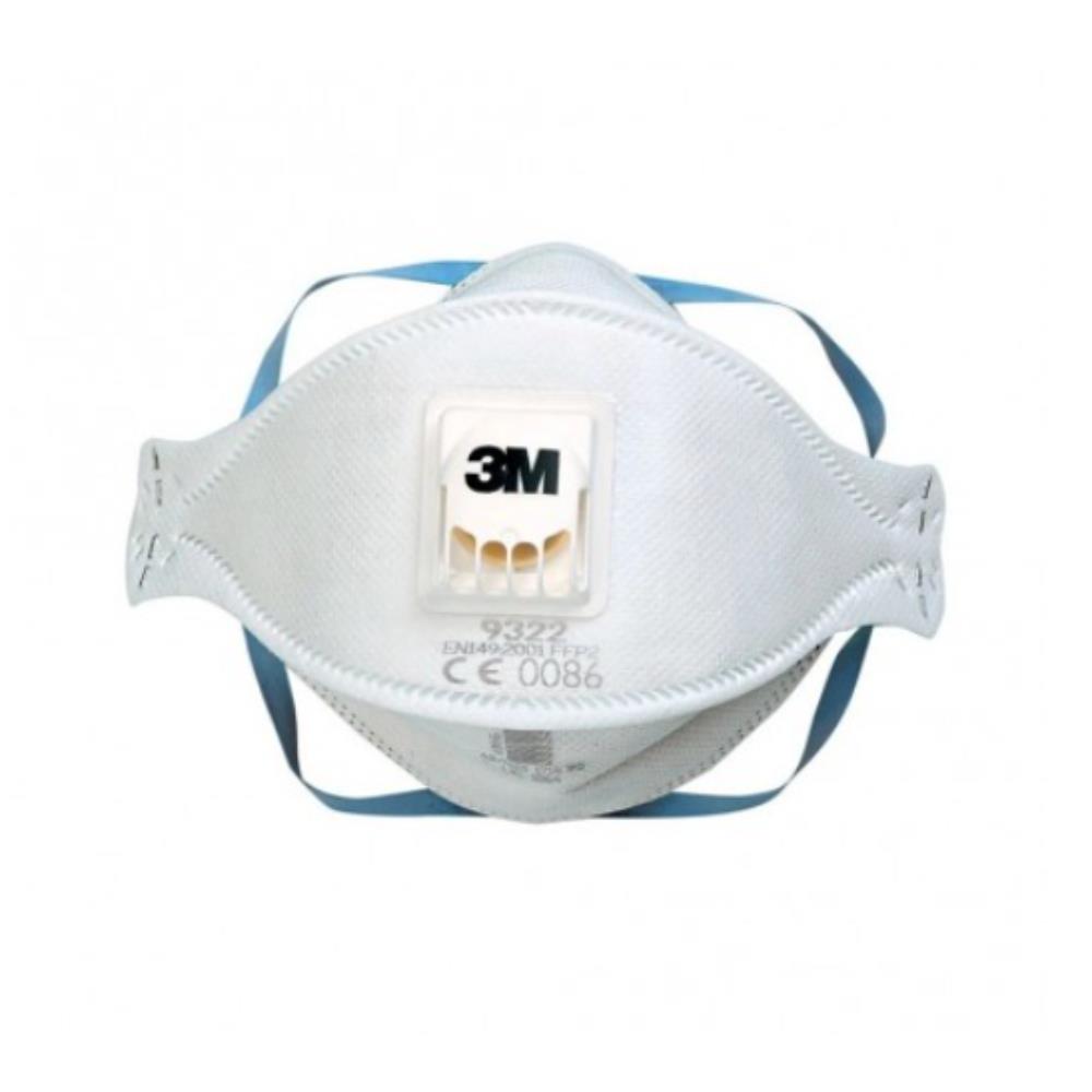 หน้ากากกันฝุ่นฟูมโลหะมีวาล์ว 3M 9322A+