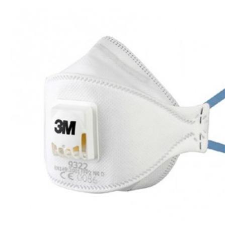หน้ากากกันฝุ่นฟูมโลหะมีวาล์ว 3M 9322A+_0