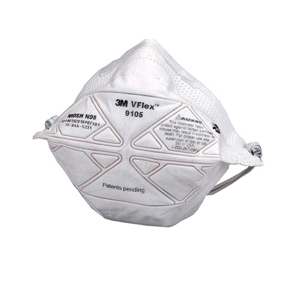 หน้ากากป้องกันฝุ่นพับได้ N95 3M 9105 VFlex