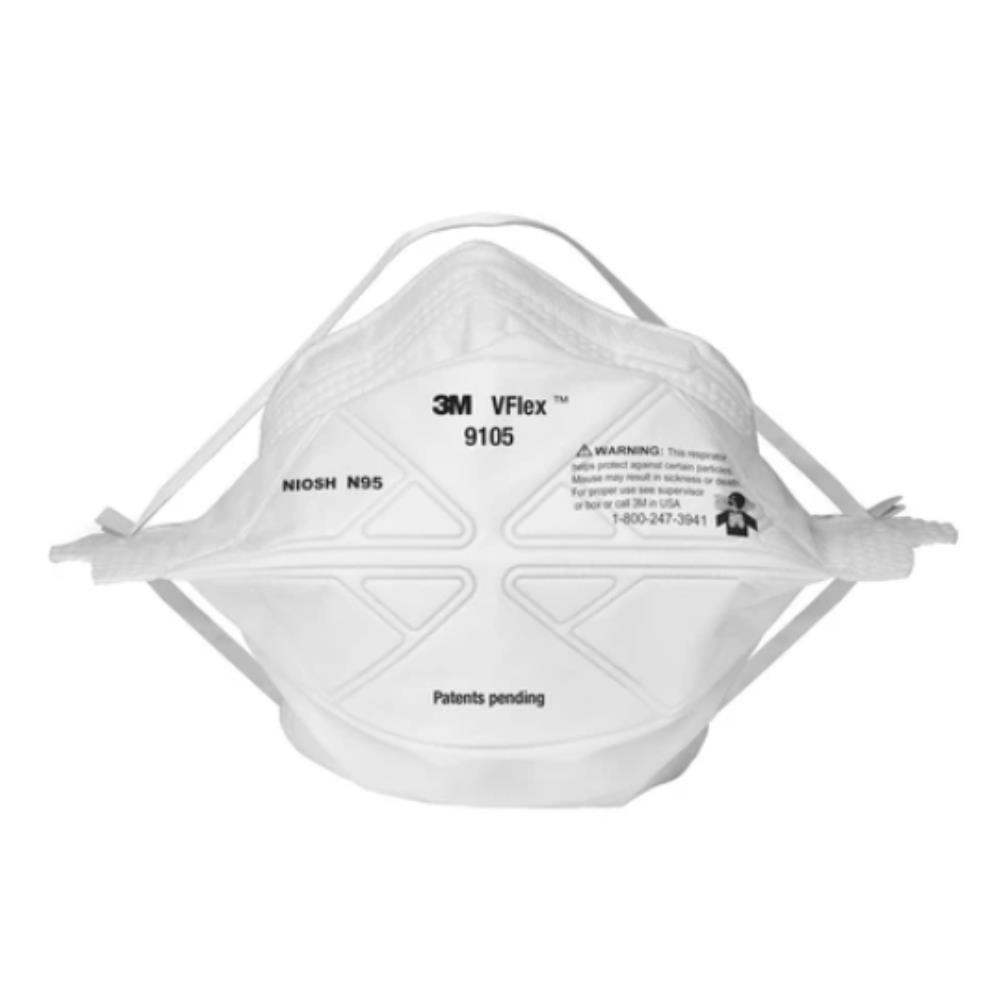หน้ากากป้องกันฝุ่นพับได้ N95 3M 9105 VFlex