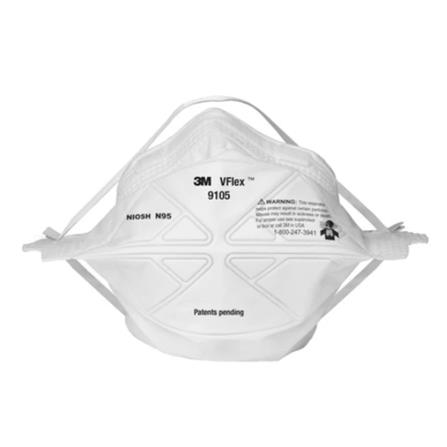 หน้ากากป้องกันฝุ่นพับได้ N95 3M 9105 VFlex_1
