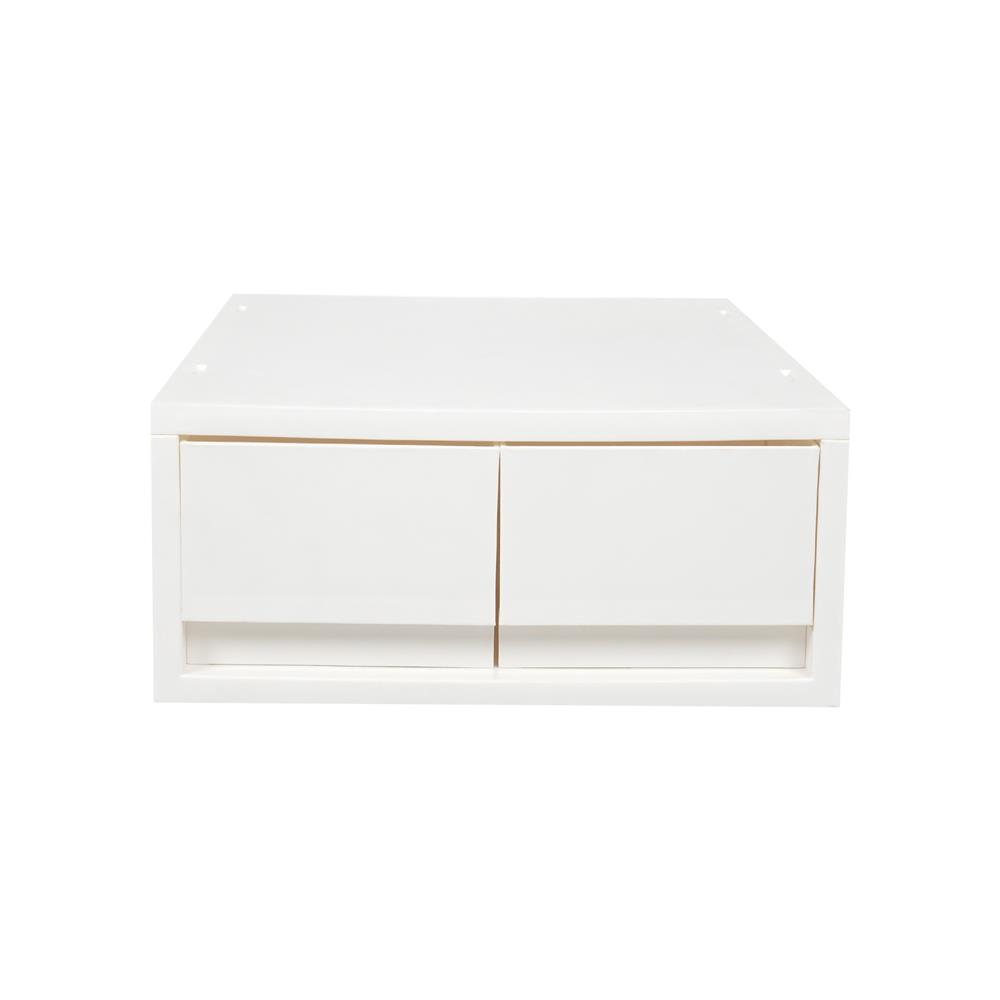 กล่องลิ้นชัก 2 ช่อง STACKO NEO 25.8X37X11.5 ซม. สีขาว