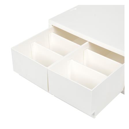 กล่องลิ้นชัก 2 ช่อง STACKO NEO 25.8X37X11.5 ซม. สีขาว_3