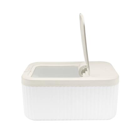 ถังข้าวสารฝากด KECH PUSH FLAT 5 กก. สีขาว/ครีม_3